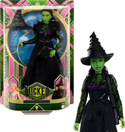 Mattel Universal Wicked Elphaba Fashion Doll & Accessories with Ballroom Look