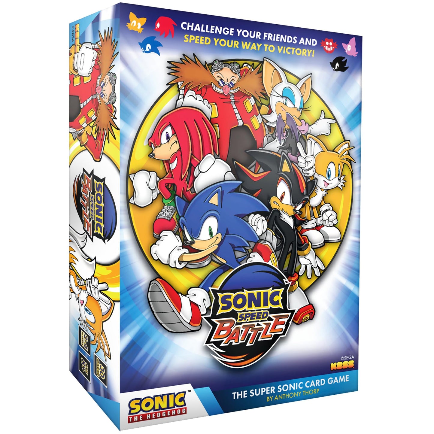Sonic Speed Battle - The Super Sonic Card Game, 1 Deck-3 Games, 2-4 Players