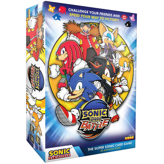 Sonic Speed Battle - The Super Sonic Card Game, 1 Deck-3 Games, 2-4 Players