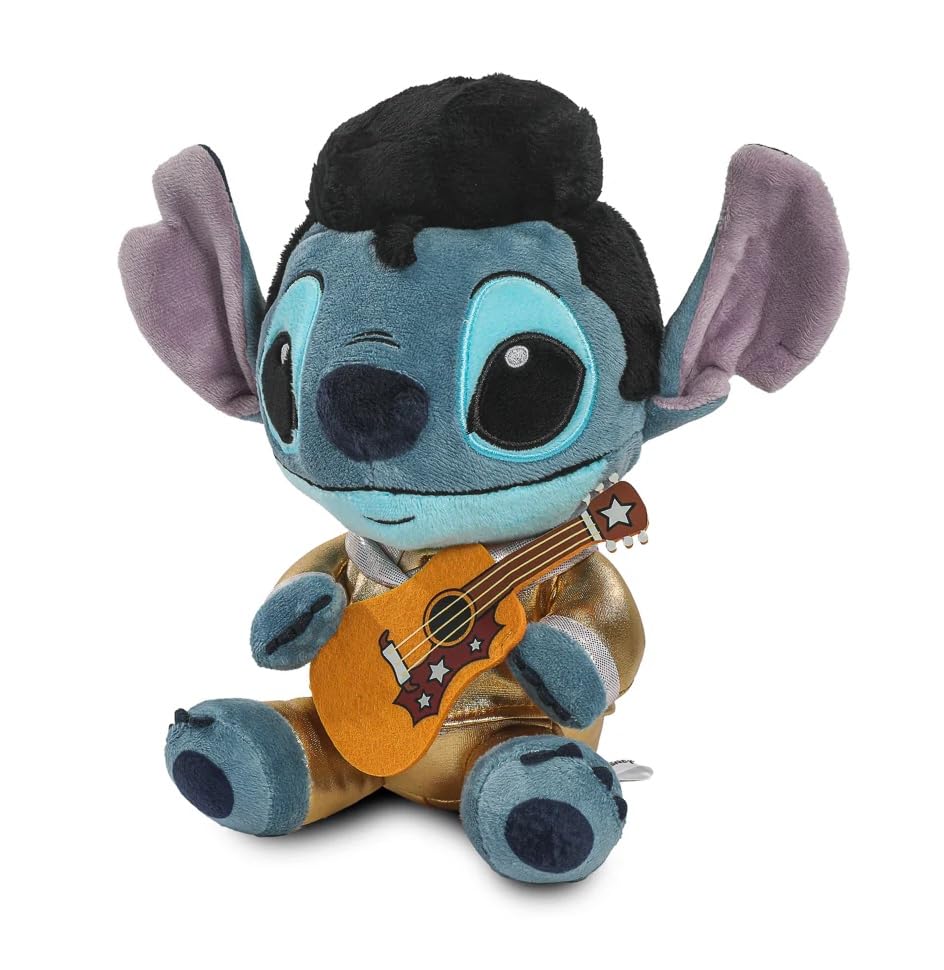 Disney Lilo and Stitch Gold Suit Elvis Stitch Collectible Plush Figure