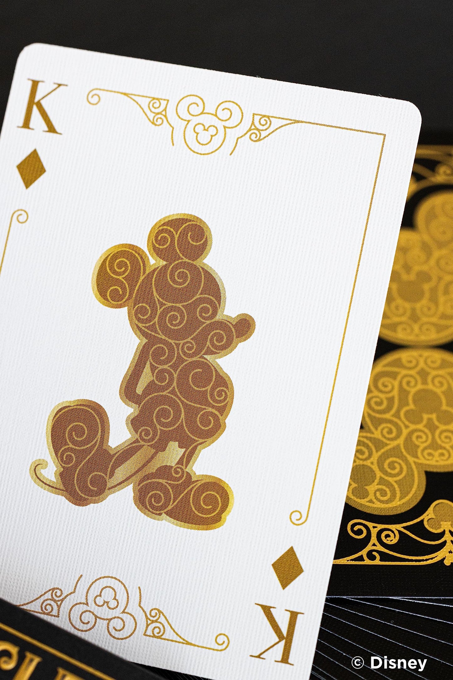 Bicycle Disney Mickey Mouse Inspired Black and Gold Playing Cards