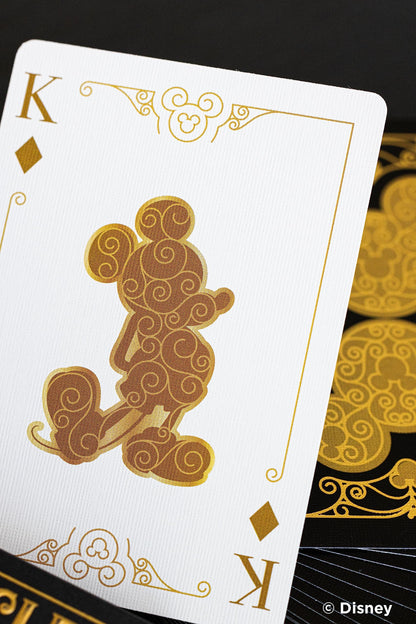 Bicycle Disney Mickey Mouse Inspired Black and Gold Playing Cards