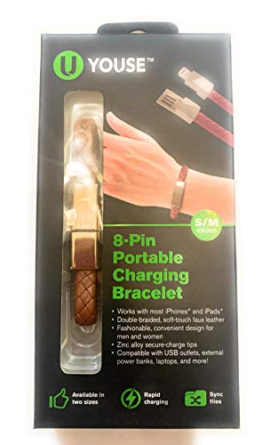 U Youse 8-Pin Portable Charging Bracelet (Small/Medium)