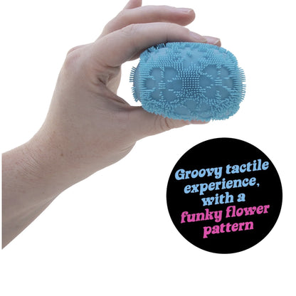 Schylling NeeDoh Fuzz Ball Flower Power Squishy Fidget, 1 Random Color