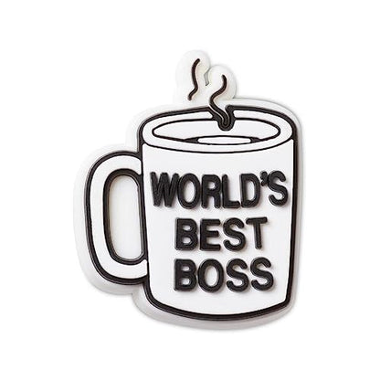 Crocs Jibbitz The Office Worlds Best Boss Mug Shoe Charm | Jibbitz for Crocs