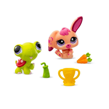 Littlest Pet Shop 2-Pack Series 2 Tortoise and Rabbit Pet Pairs