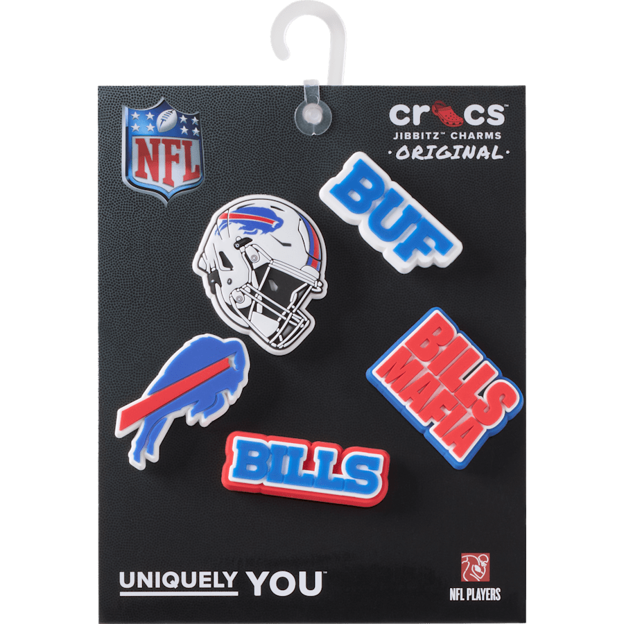 Crocs Jibbitz NFL Buffalo Bills 5-Pack Shoe Charms | Jibbitz for Crocs