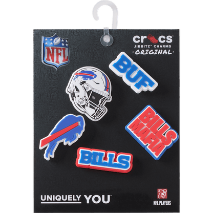 Crocs Jibbitz NFL Buffalo Bills 5-Pack Shoe Charms | Jibbitz for Crocs