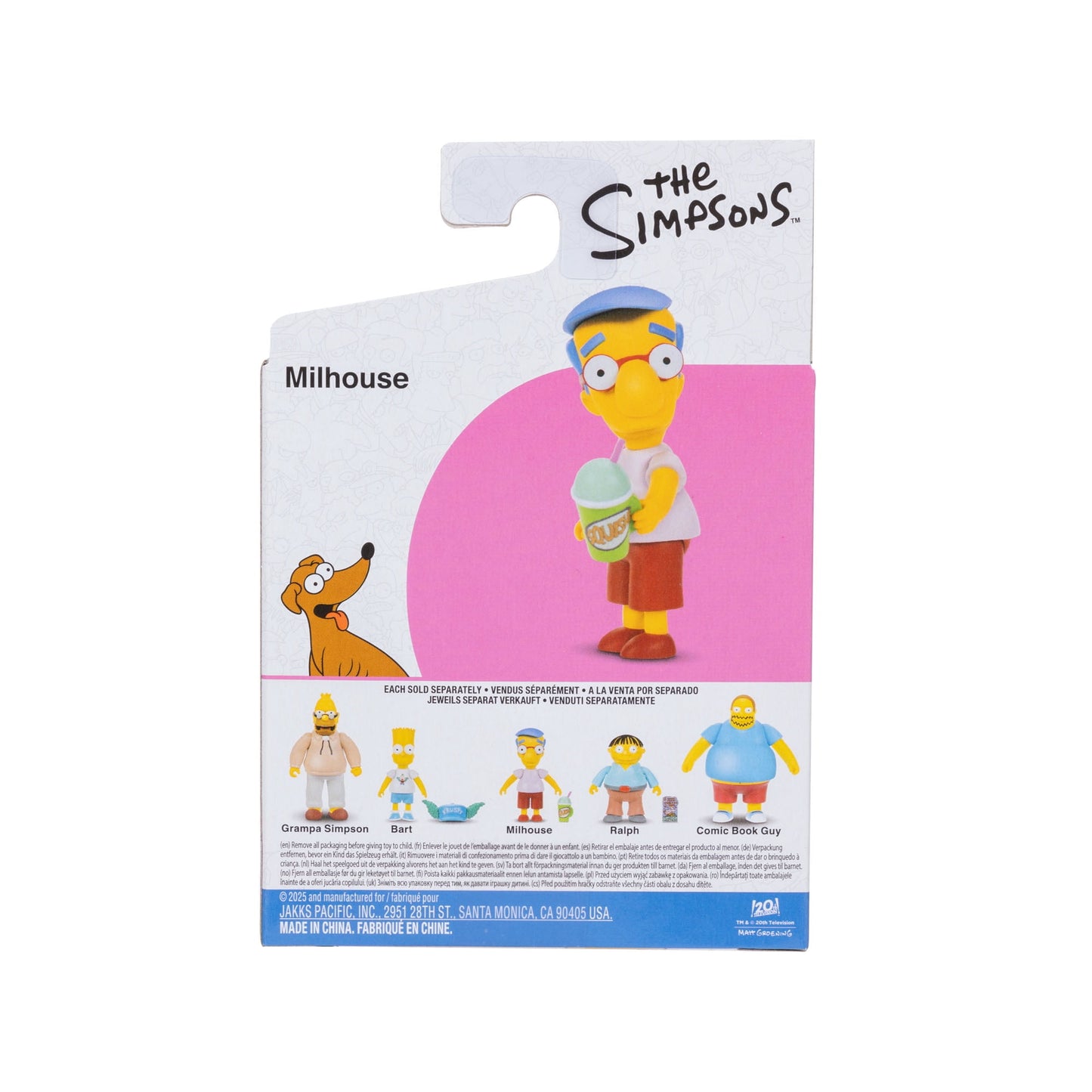 The Simpsons 2.5-inch Scaled Collectible Millhouse with Squishee Drink Action Figure