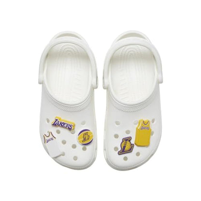 Crocs Jibbitz NBA Basketball Los Angeles Lakers 5 Pack Shoe Charms | Jibbitz for Crocs