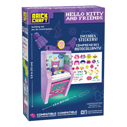 Brickcraft Hello Kitty and Friends Kuromi Arcade Building Set – 111 Pieces