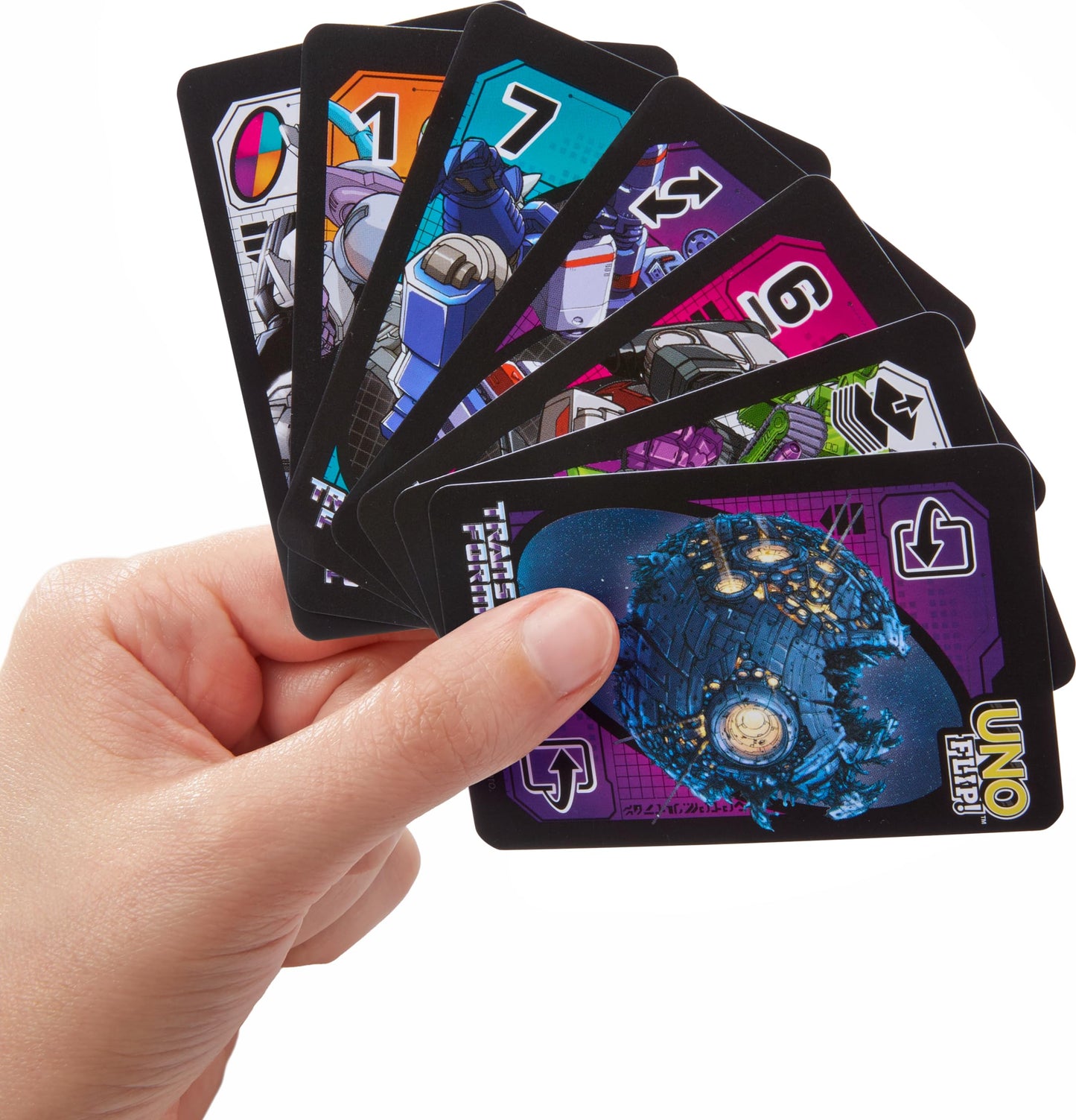 Mattel Games UNO Flip Transformers Card Game