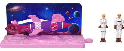 BarbieLand Toy Vehicle Playset with 1.5-inch Dolls and Rocket Inspired by Barbie The Movie