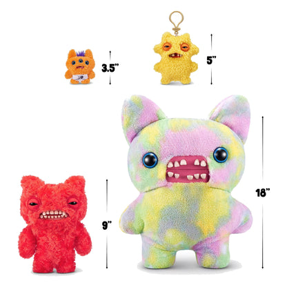 Fuggler Plush Clip-On Keyring - Munch Munch, Multi-Color