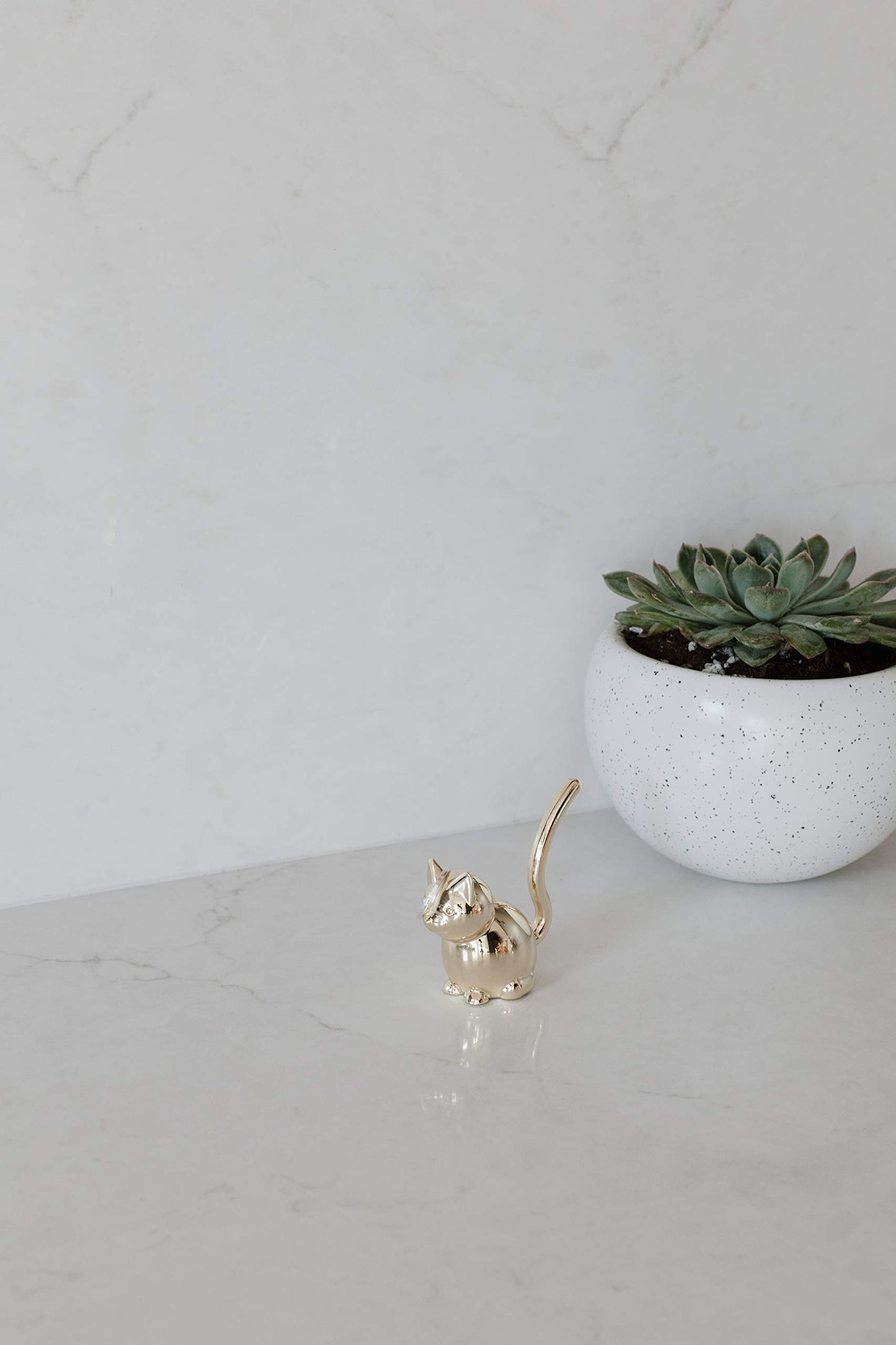 Umbra Zoola Cat Ring Metal Ring Holder Display for Jewelry, Brass