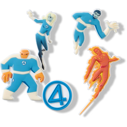 Crocs Jibbitz 5-Pack Superhero Fantastic 4 Shoe Charms | Jibbitz for Crocs