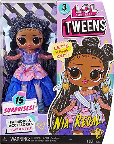 L.O.L. Surprise! Tweens Nia Regal Fashion Doll with 15 Surprises