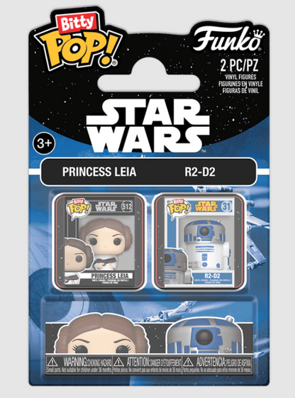Funko Bitty POP! Star Wars Princess Leia and R2-D2 2-Pack