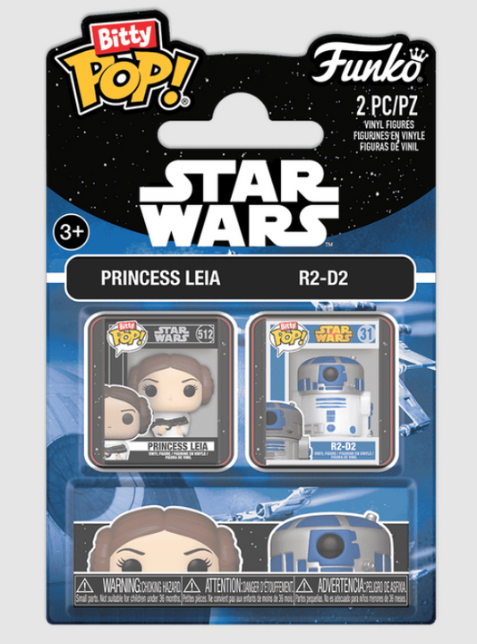Funko Bitty POP! Star Wars Princess Leia and R2-D2 2-Pack