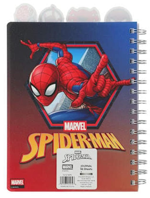 Marvel Spiderman "Movie " Spiral 96-Sheet Notebook Tab Journal