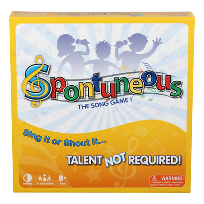 Spontuneous - The Song Game - Sing It or Shout It - Talent NOT Required - Family Party Board Game…