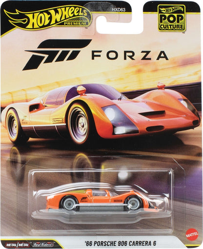 Hot Wheels Premium Pop Culture Forza '66 Porsche 906 Carrera 6 Collectible Die-Cast Metal Vehicle