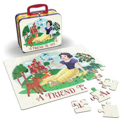 Disney Princess Snow White 48-Piece Jigsaw Puzzle in Tin Lunch Box