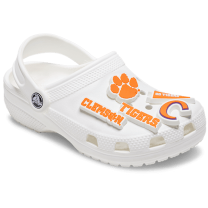 Crocs Jibbitz Collegiate Clemson University 5-Pack Shoe Charms | Jibbitz for Crocs