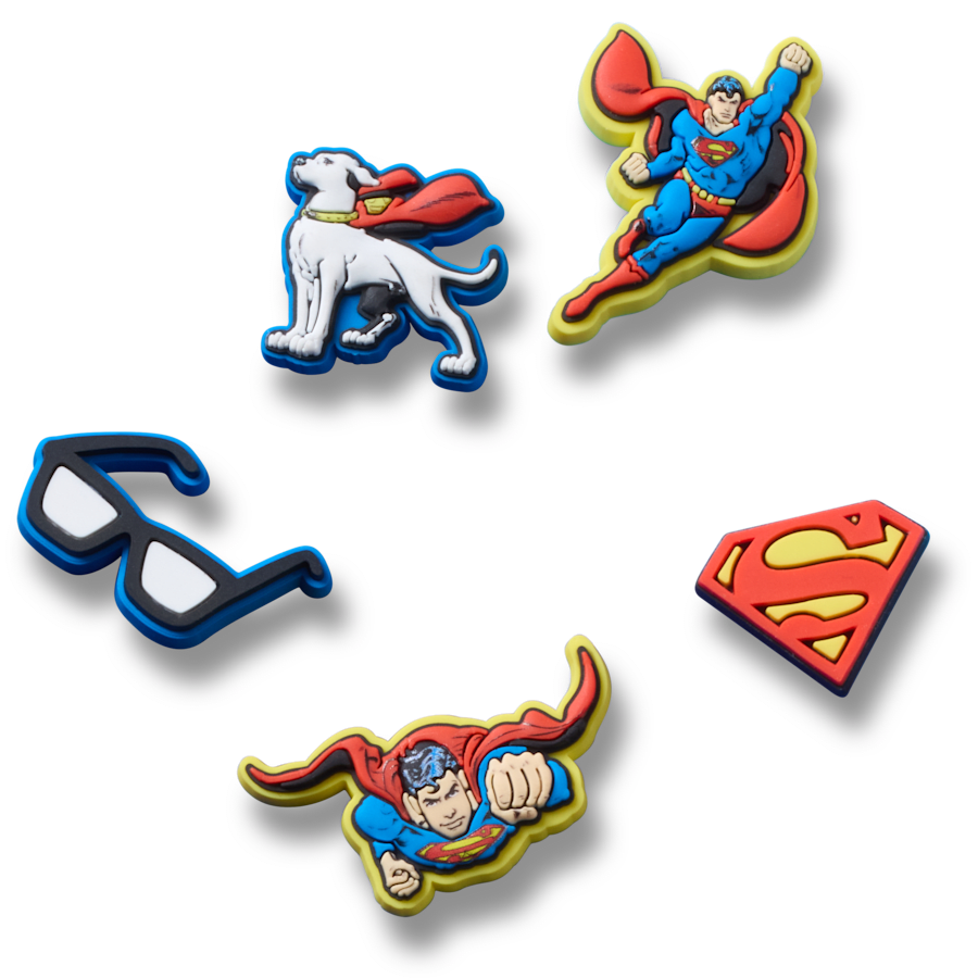 Crocs Jibbitz 5-Pack Superman Shoe Charms | Jibbitz for Crocs