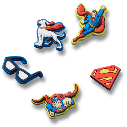 Crocs Jibbitz 5-Pack Superman Shoe Charms | Jibbitz for Crocs