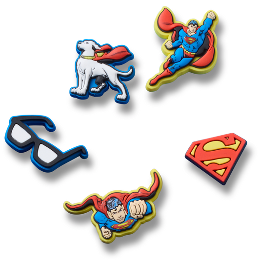 Crocs Jibbitz 5-Pack Superman Shoe Charms | Jibbitz for Crocs