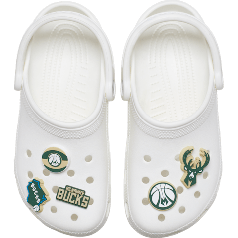 Crocs Jibbitz NBA Milwaukee Bucks 5-Pack Shoe Charms | Jibbitz for Crocs