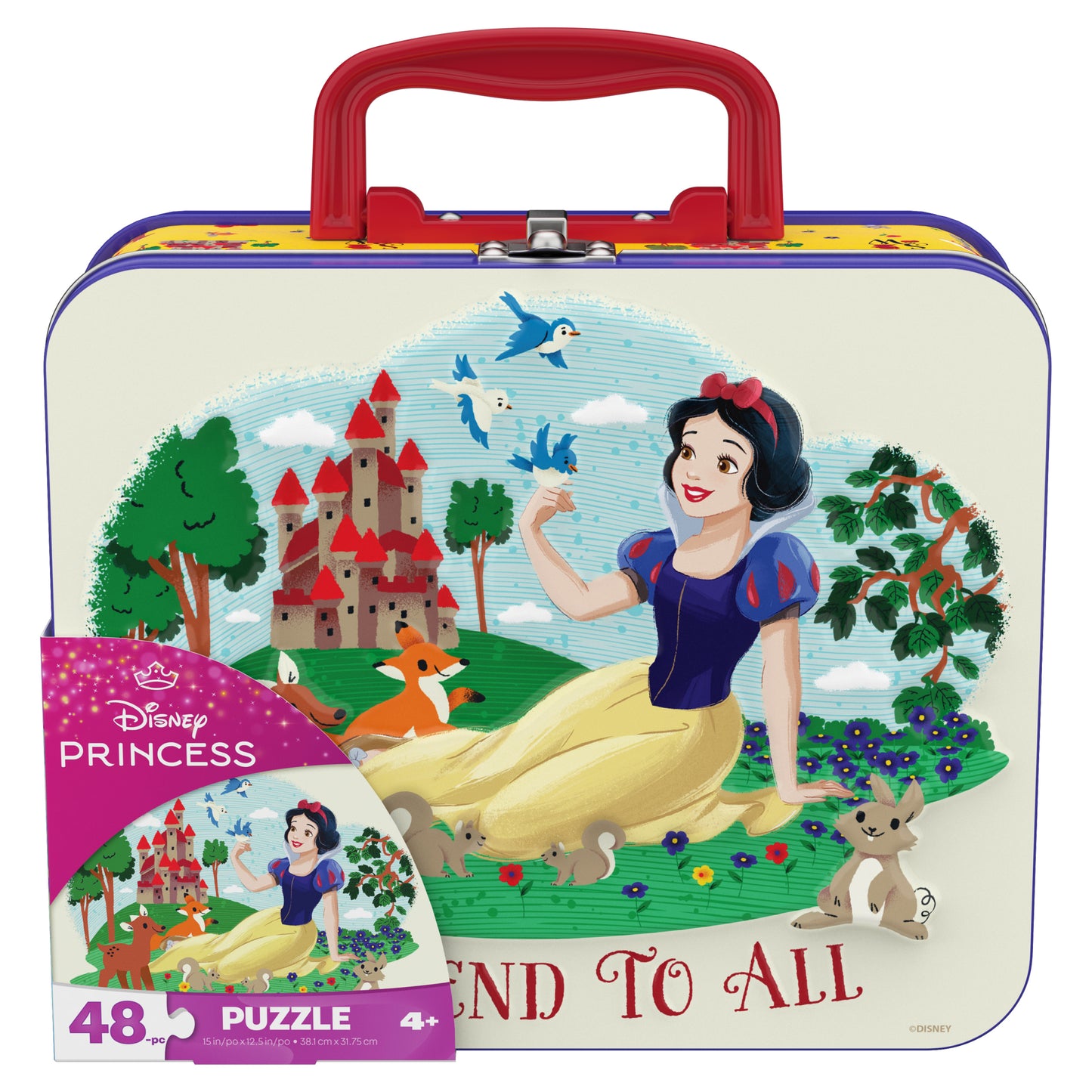 Disney Princess Snow White 48-Piece Jigsaw Puzzle in Tin Lunch Box