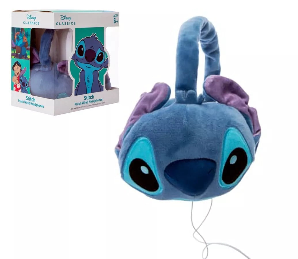 Disney Classics Stitch Plush Wired 3.5mm Jack Headphones