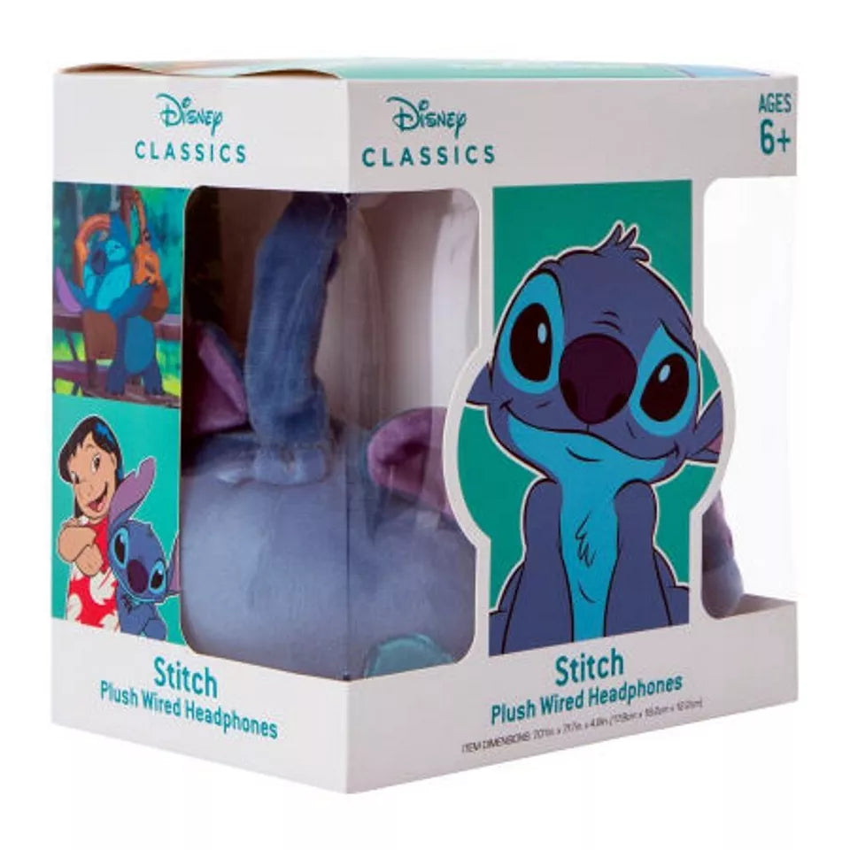 Disney Classics Stitch Plush Wired 3.5mm Jack Headphones