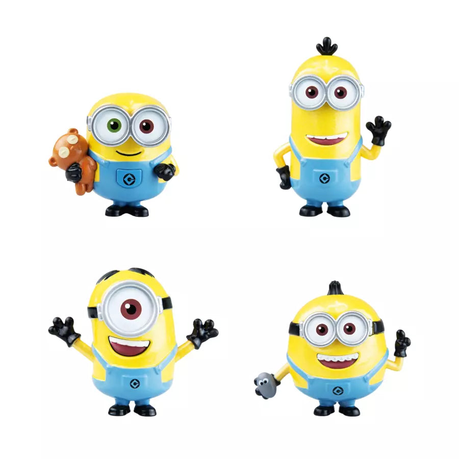 Metalfigs Diecast Minions 4-pack Collectible Figures 2.5-inch