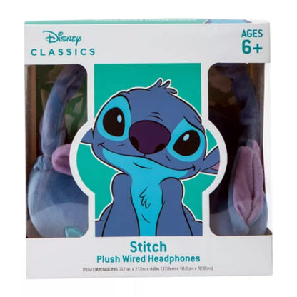 Disney Classics Stitch Plush Wired 3.5mm Jack Headphones