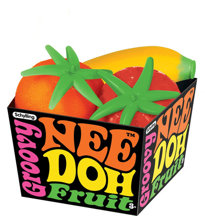 Schylling NeeDoh Groovy Fruit - Sensory Fidget Toy