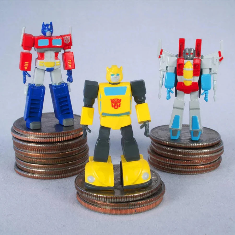 World's Smallest Transformers Bundle Set of 3 Mini Figures - Optimus Prime - Bumblebee - Starscream