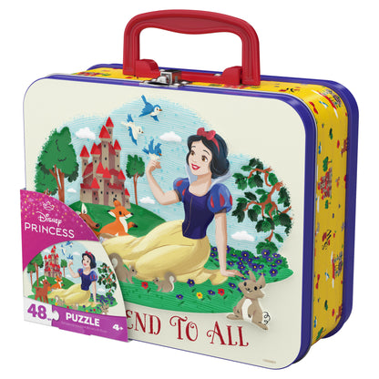 Disney Princess Snow White 48-Piece Jigsaw Puzzle in Tin Lunch Box