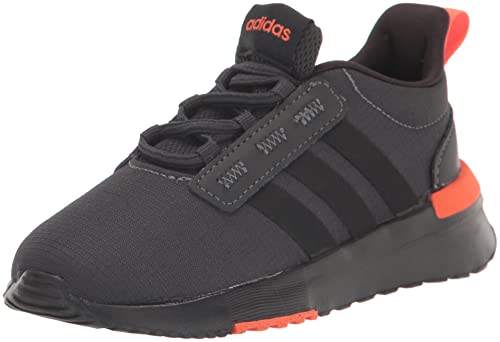 adidas Racer TR21 Running Shoe, 5.5 US Unisex Big Kid, Carbon/Black/Semi Impact Orange