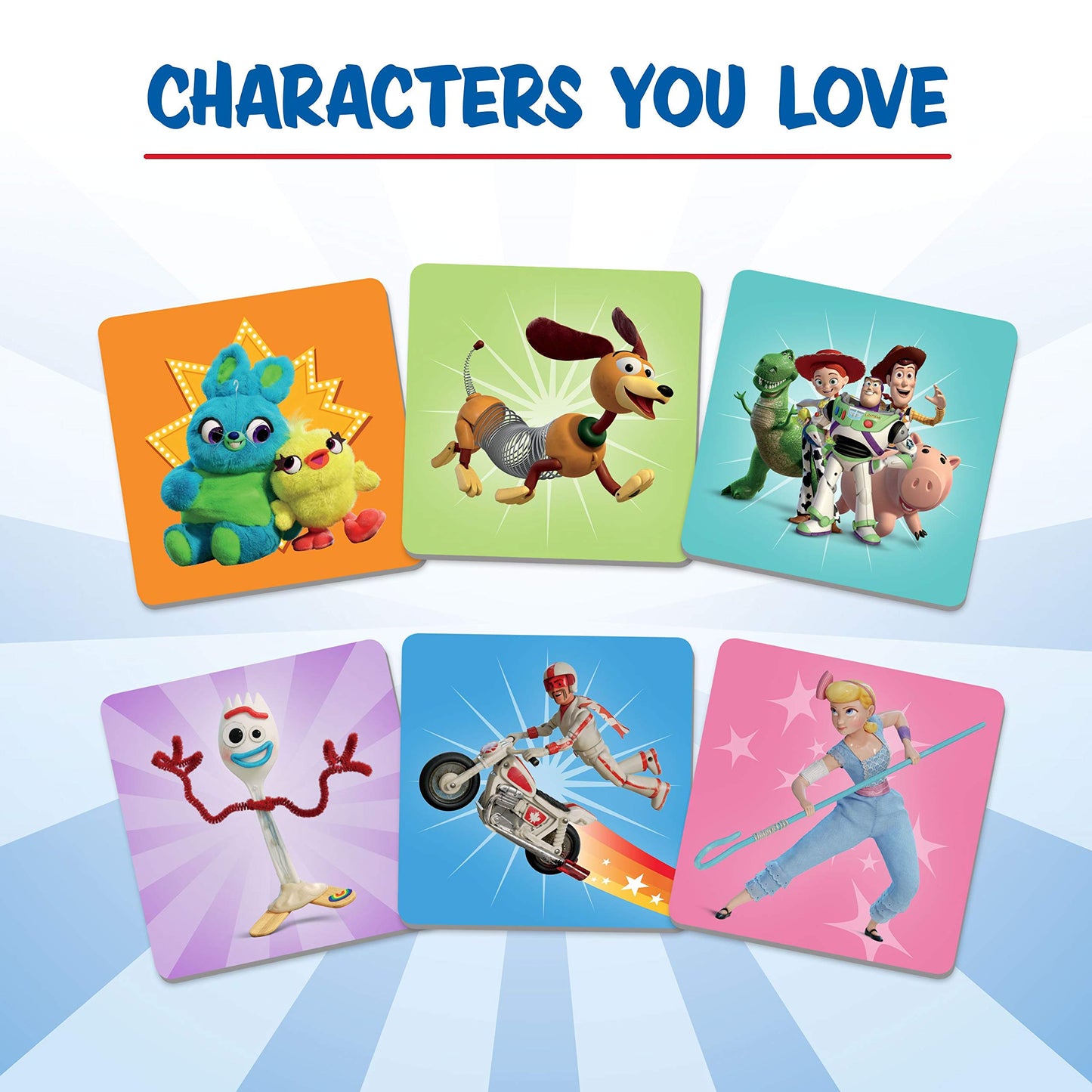 Toy Story 4 Memory Matching Game - 72 Memory Cards