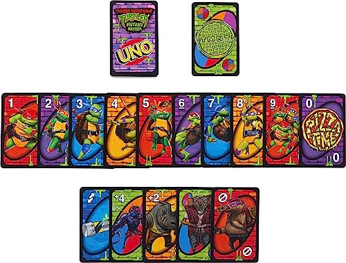Mattel Games UNO Teenage Mutant Ninja Turtles Mutant Mayhem Card Game
