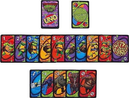 Mattel Games UNO Teenage Mutant Ninja Turtles Mutant Mayhem Card Game