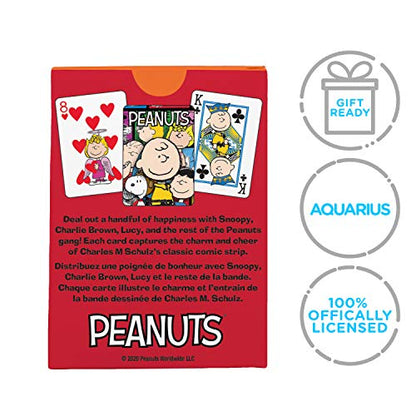 AQUARIUS Peanuts Playing Cards - Peanuts Cast Deck of Cards