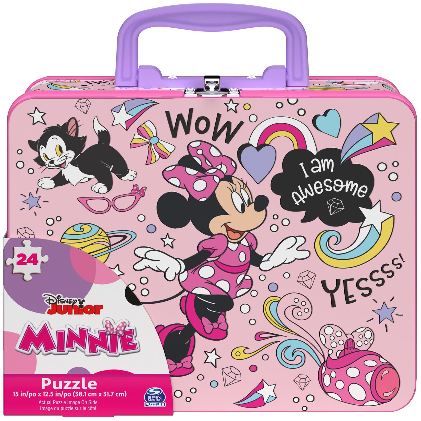 Minnie Mouse 48-Piece Jigsaw Puzzle in Tin Lunch Box