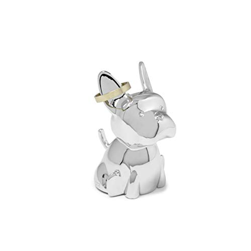 Umbra Zoola Frenchie Dog Ring Holder, Chrome