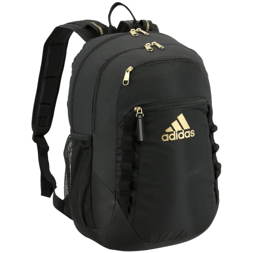 adidas Excel 6 Backpack, Black, Gold, One Size
