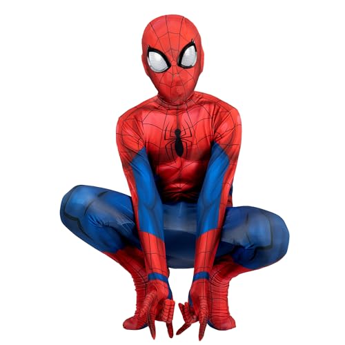 MARVEL Spider-Man Official Youth Deluxe Zentai Suit Small (4-7)