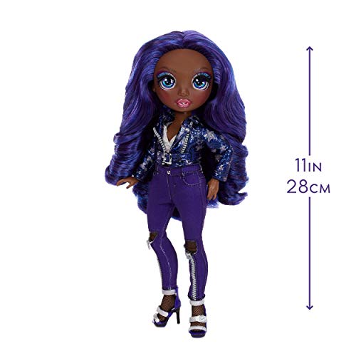 Rainbow High Krystal Bailey – Indigo (Dark Purple) Fashion Doll with 2 Outfits